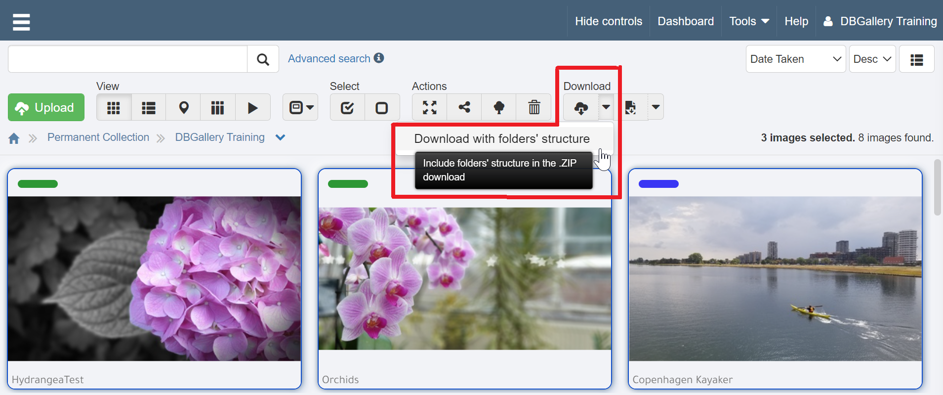 Download Multiple Files - Preserve Folder Structure