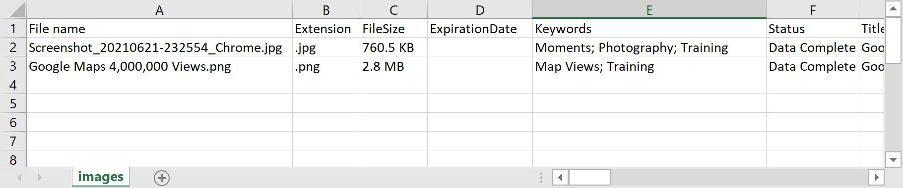 Download Multiple Files - CSV Sample
