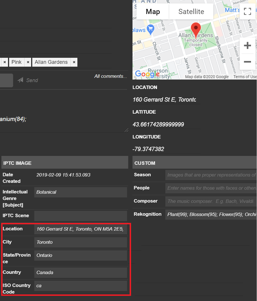 Maps View Reverse GeoCoding